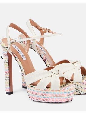 Aquazzura Nina Platform Sandal Heels